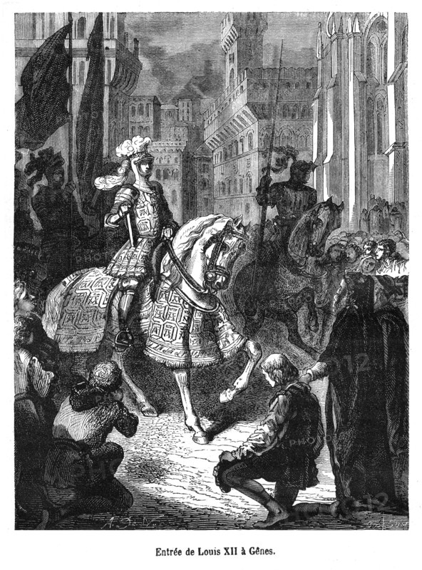 Entrée de Louis XII à Gênes.