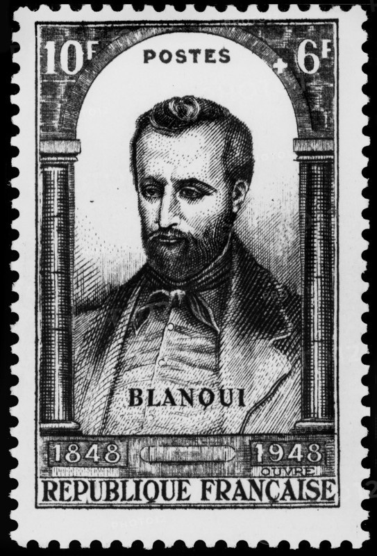Blanqui (Louis Auguste) - (1805-1881) - Théoricien socialiste et révolutionnaire - Timbre. Mention Musée Postal.