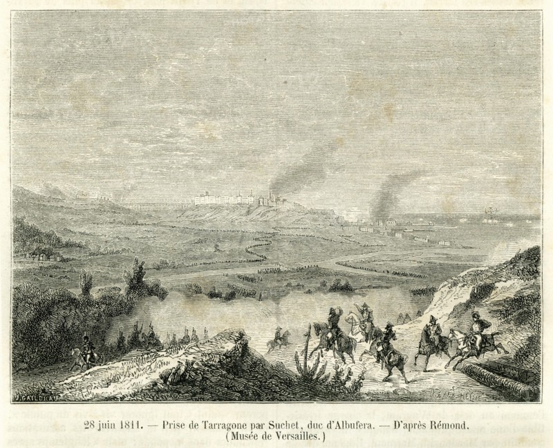 28 juin 1811. Prise de Tarragone par Suchet, duc d'Albufera. D'après Rémond (Musée de versailles).