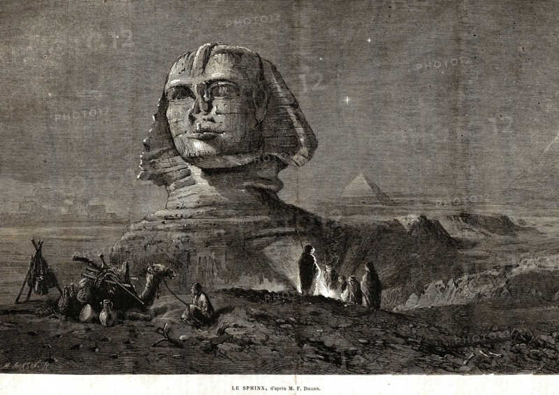 Egypte. Le Sphynx.