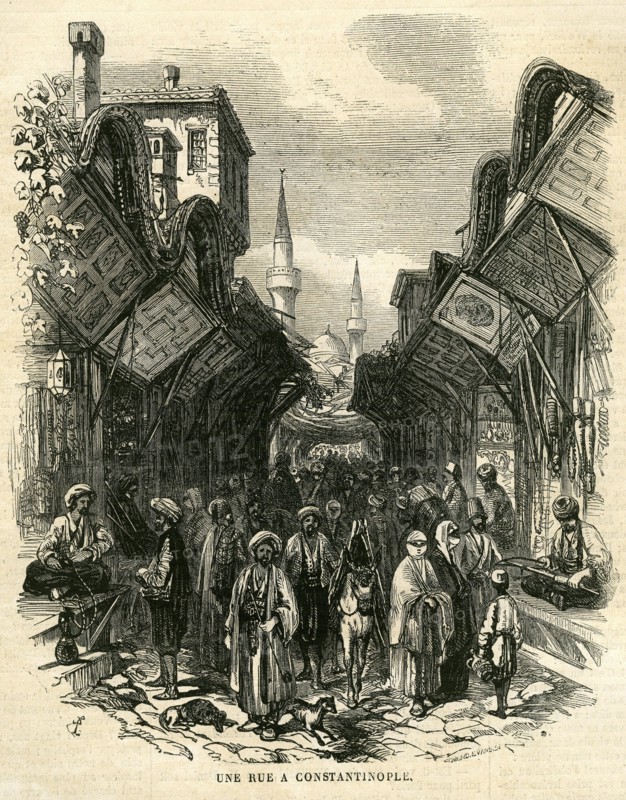 Turquie - Constantinople. Scène de rue.