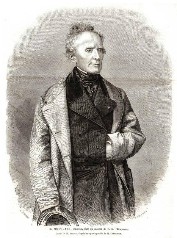 M. Mocquard, Sénateur, Chef de Cabinet de Napoléon III  (1864).