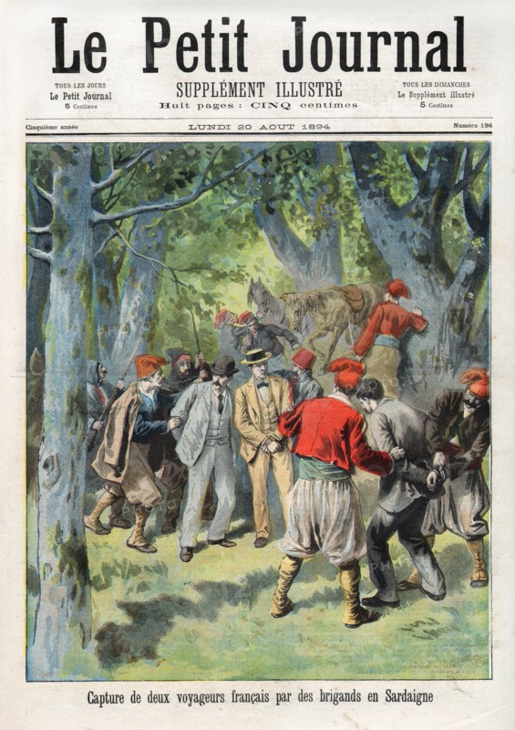 Two French men travelling in Sardinia being kidnapped