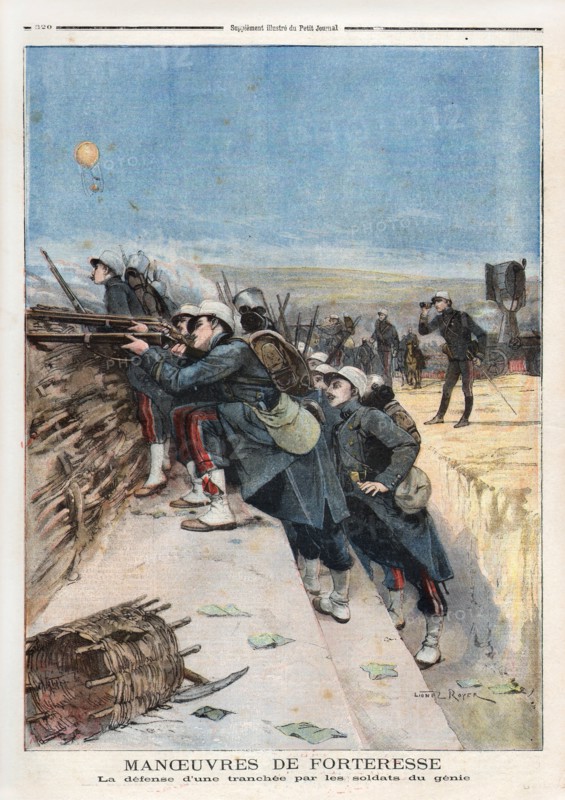 Military exercise fom the fortress