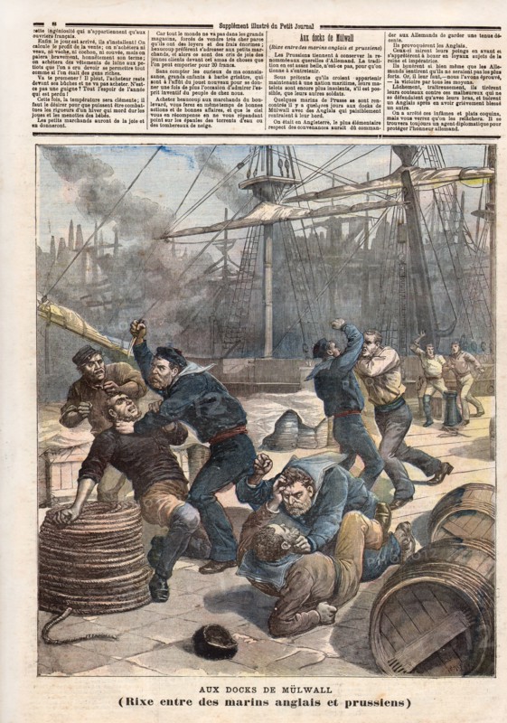 English and Prussian brawl
