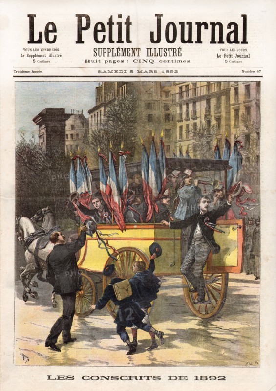 French conscripted men in 1892