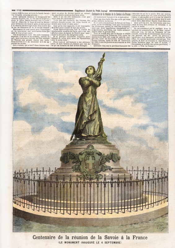 Centenary of the reunion of Savoie to France