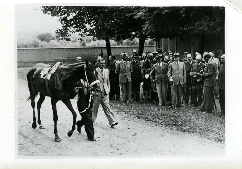 Petain attending the Grand Prix de Vichy, 1941