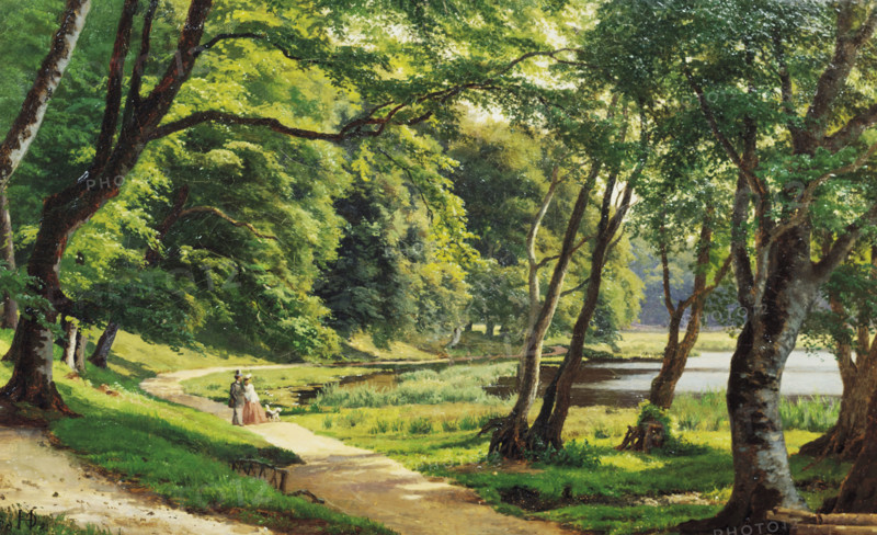 Henrichsen, Promenade dans le parc