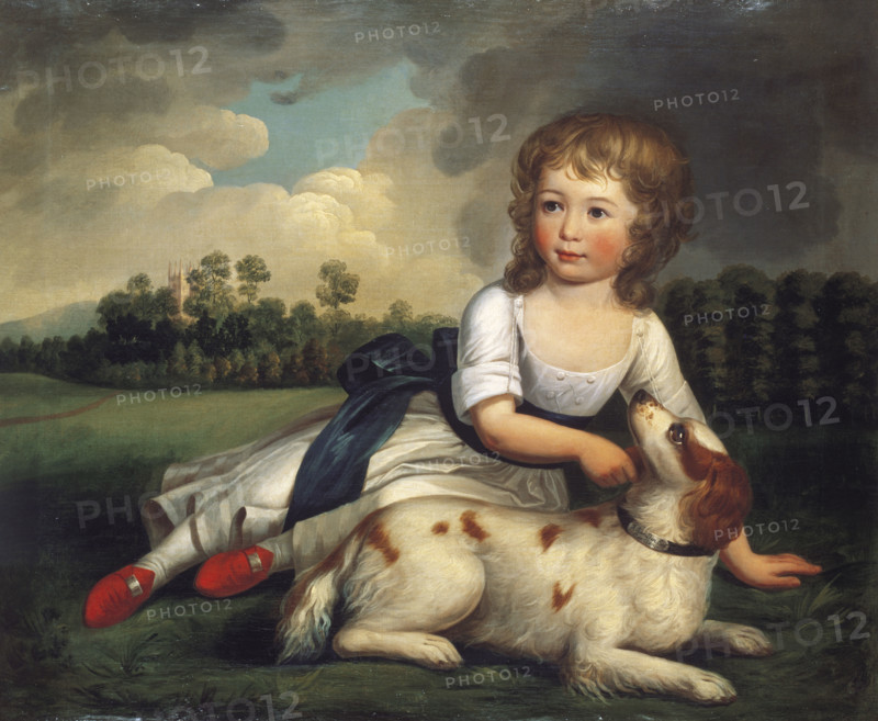 Anonyme, Mlle Ramsden avec Son Chien