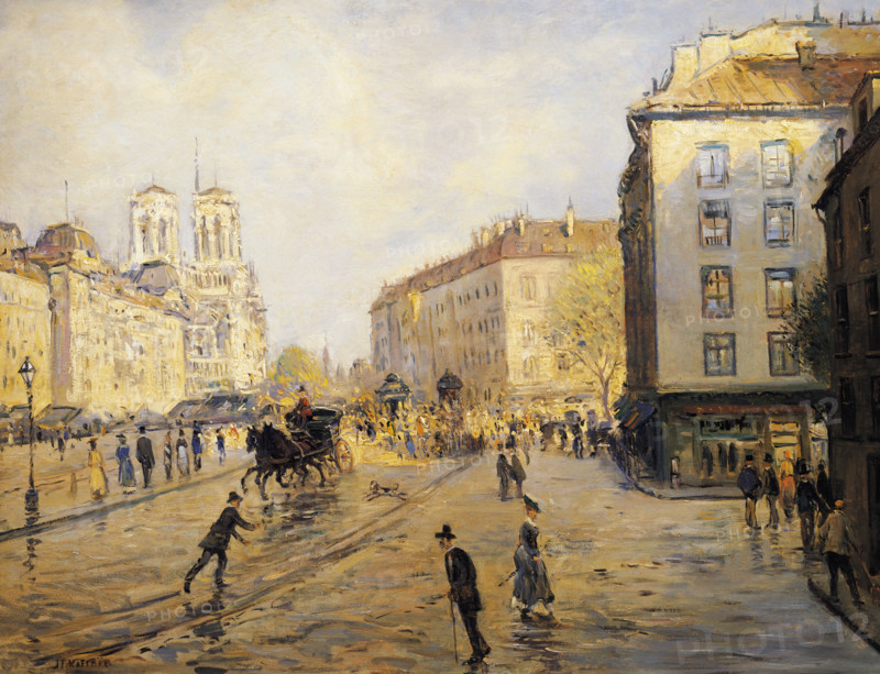 Raffaelli, Quai des Grands Augustins