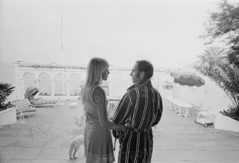 Charles Aznavour in holidays at La Napoule