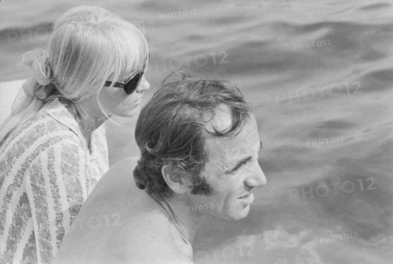 Charles Aznavour in holidays at La Napoule