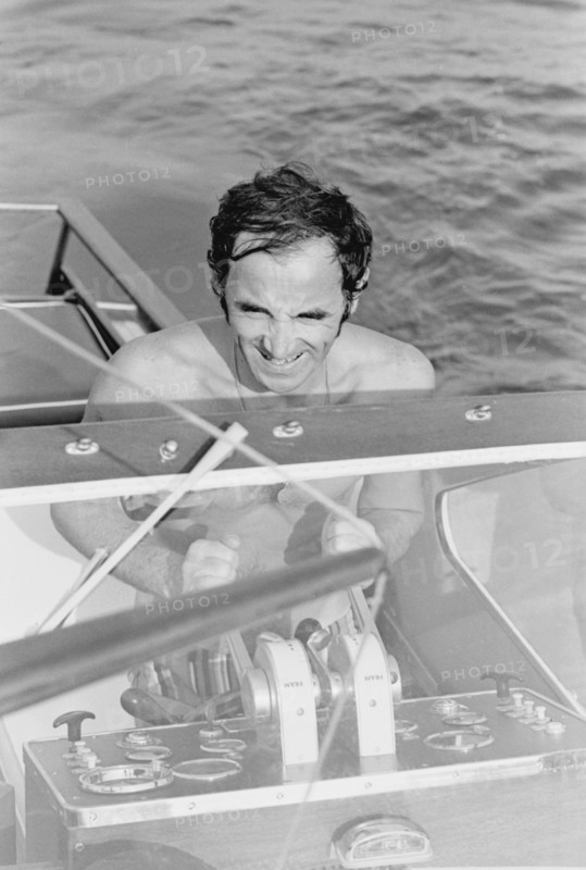 Charles Aznavour in holidays at La Napoule