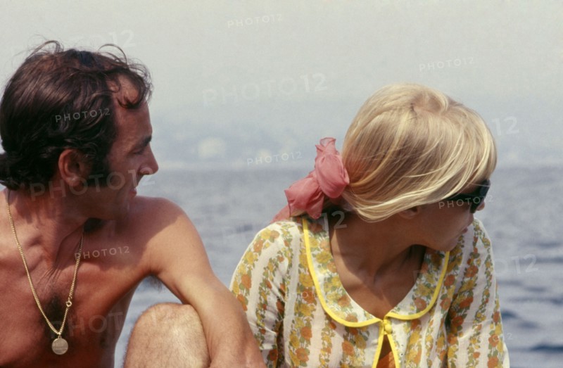 Charles Aznavour in holidays at La Napoule