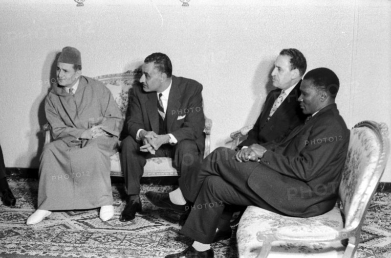 Conférence de Casablanca, Mohammed V, Nasser, Ferhat Abbas, et Sekou Touré (1961)