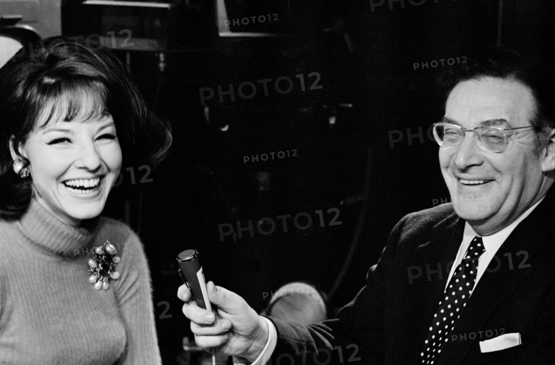 Denise Fabre and Léon Zitrone