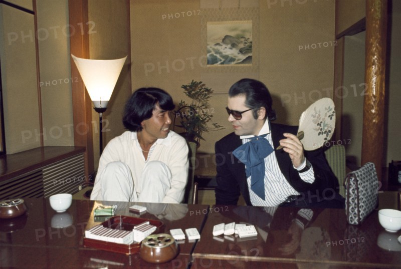 Karl Lagerfeld and Kenzo Takada, 1977