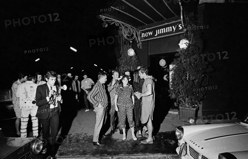 Pyjama party organized by Régine