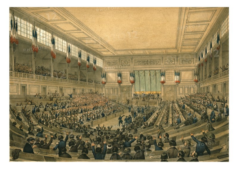 The National Constituent Assembly (French Second Republic), May 1848.  Creator: Unknown.