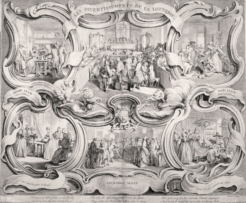 The Lottery, 1751. Artist: Nathaniel Parr