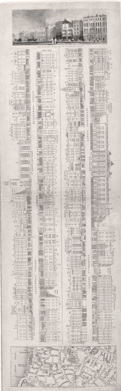 Four elevations of Leadenhall Street, London, c1839. Artist: Anon