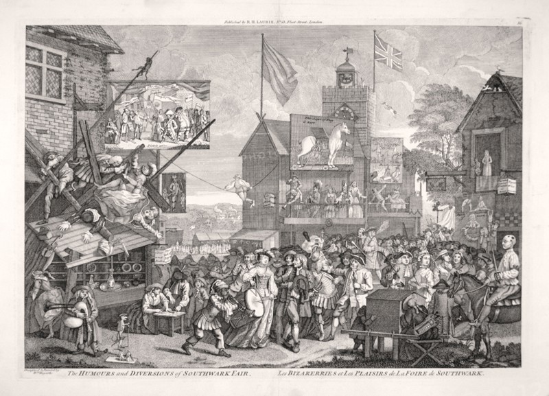 'The humours and diversions of Southwark Fair', London, 1733. Artist: Anon