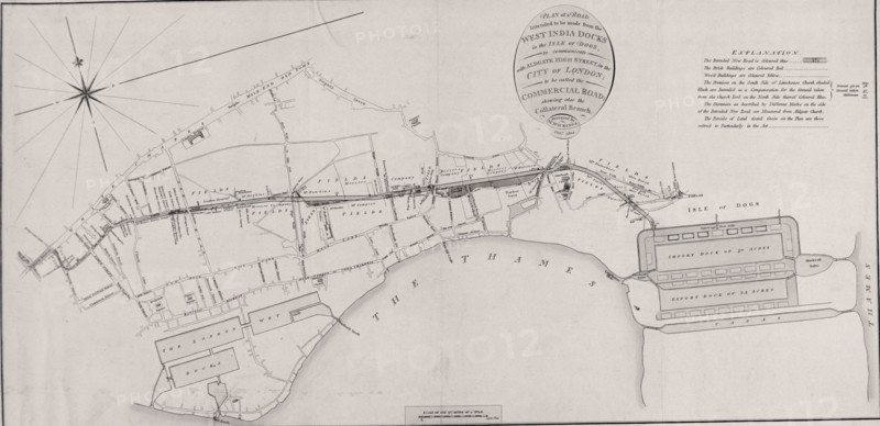 Commercial Road, London, 1801. Artist: William Wickings