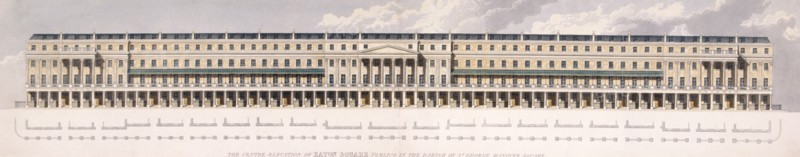 Eaton Square, Pimlico, London, c1820. Artist: Anon