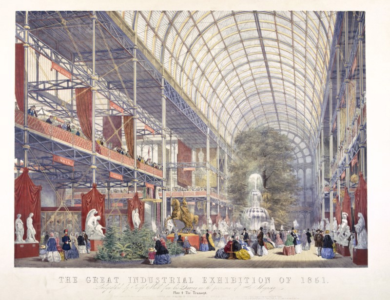 Great Exhibition, Crystal Palace, Hyde Park, London, 1851. Artist: Dickinson Brothers