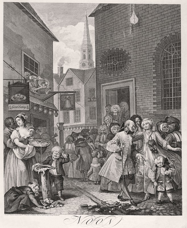 Noon', plate II from Times of Day, 1738. Artist: William Hogarth
