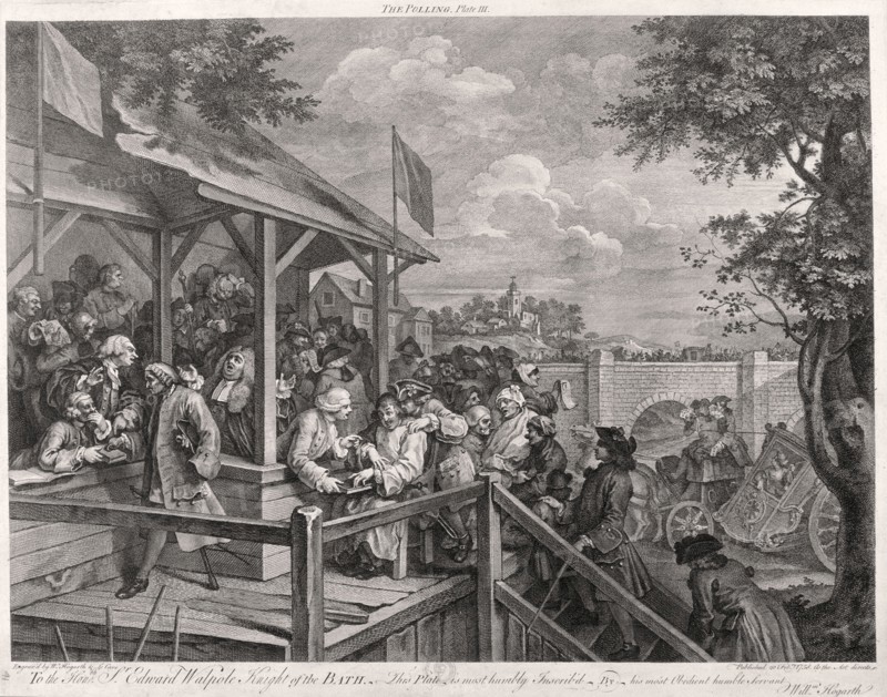 'The Polling', 1758. Artist: Peter La Cave