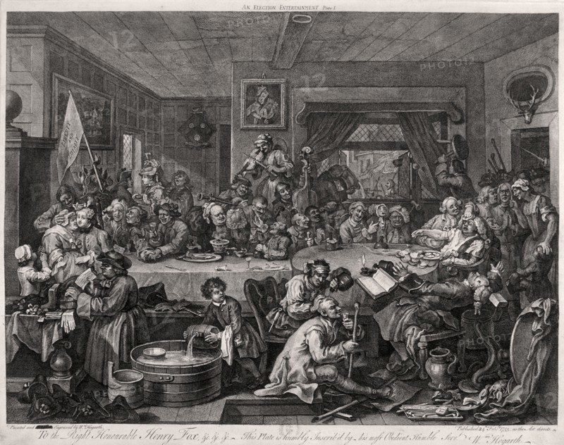 'An election entertainment', plate I of The Election, 1755. Artist: William Hogarth