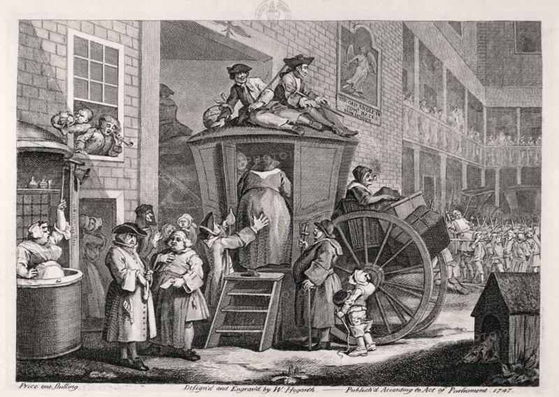 'The stage-coach or the country inn yard', 1747. Artist: William Hogarth