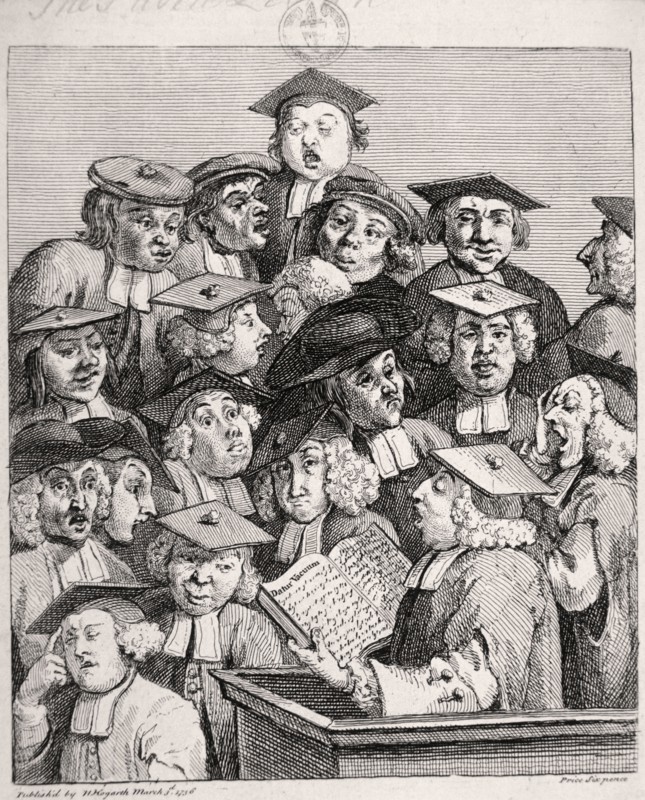 'Scholars at a lecture', 1736. Artist: William Hogarth