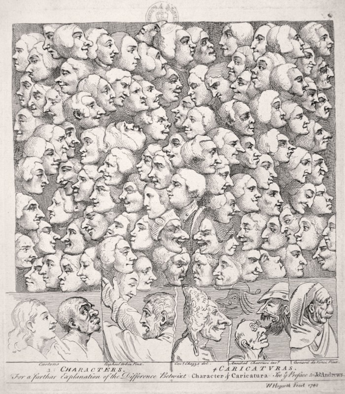 Variety of expressions, 1743. Artist: William Hogarth