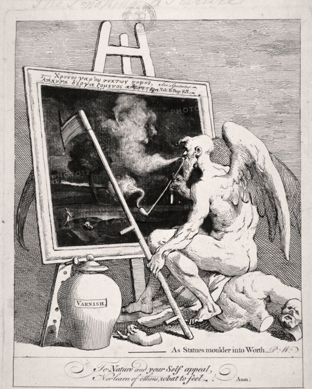 'Time smoking a picture', 1761. Artist: William Hogarth