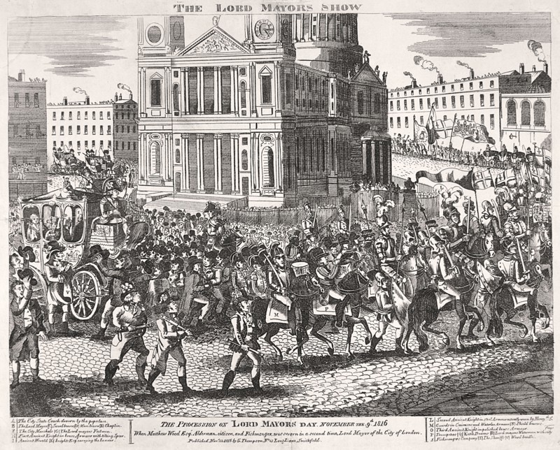 Lord Mayor's Show, 1816. Artist: Anon