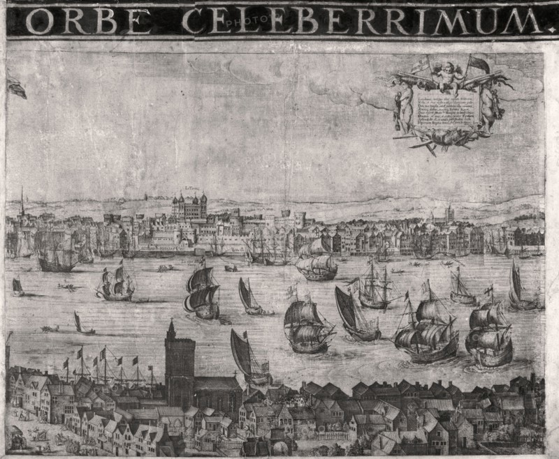 Panorama of London, 1629. Artist: Anon