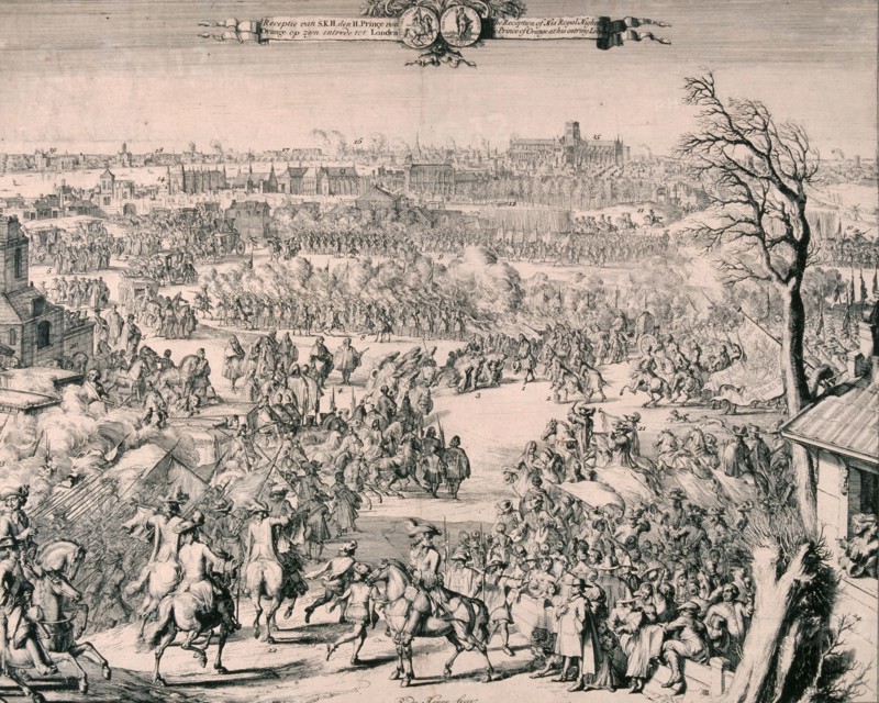 Royal Procession of King William III, 1688. Artist: Romeyn de Hooghe
