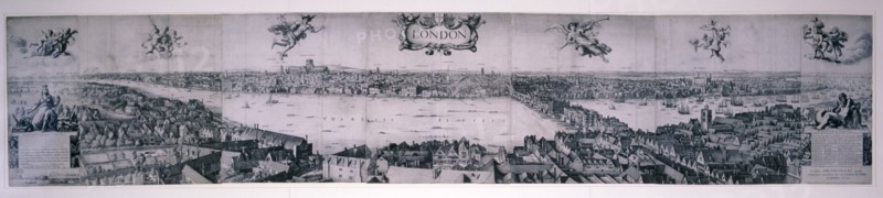 View of London from the south, 1832. Artist: Robert Martin