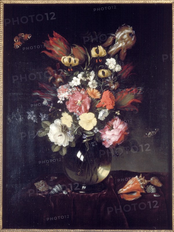 Vase and flowers', 1655. Artist: Pieter van de Venne