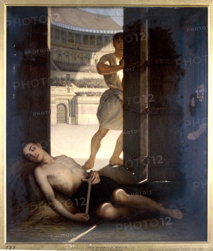 'A Christian Martyr', 1863. Artist: Ernst Slingeneyer