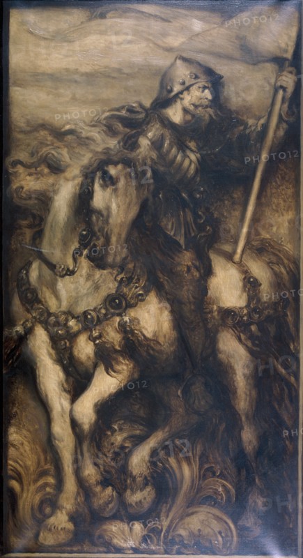'A Standard Bearer', 1886. Artist: Sir John Gilbert