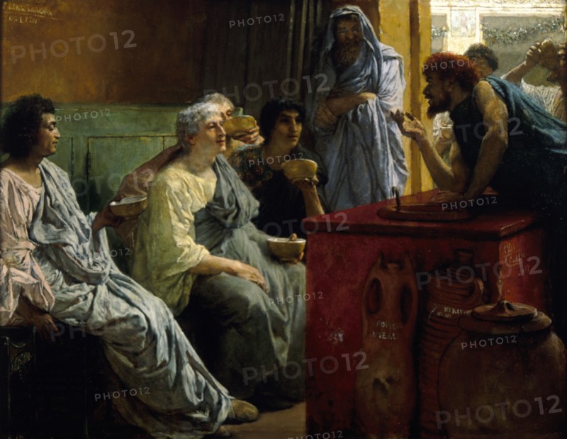 'The Wine Shop', 1869-1874. Creator: Sir Lawrence Alma-Tadema.