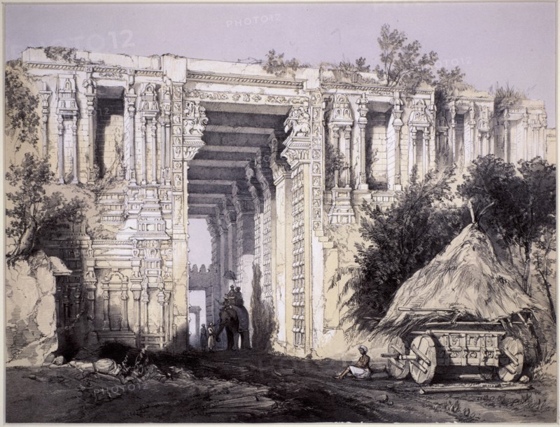 Gateway at Seringham (sic). Artist: Thomas Colman Dibdin
