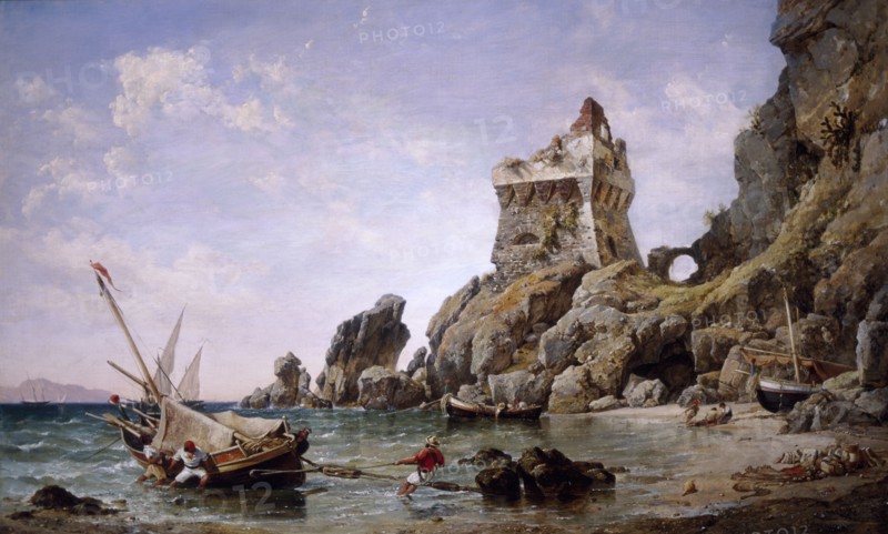 Salerno, Italy, 1849. Artist: Edward William Cooke
