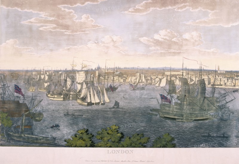 View of London, 1801. Artist: Johannes Swertner