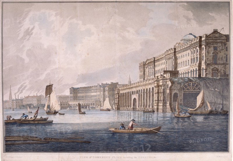 Somerset House, London, 1791. Artist: Joseph Constantine Stadler
