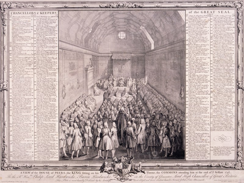 House of Lords, Palace of Westminster, London. Artist: John Pine